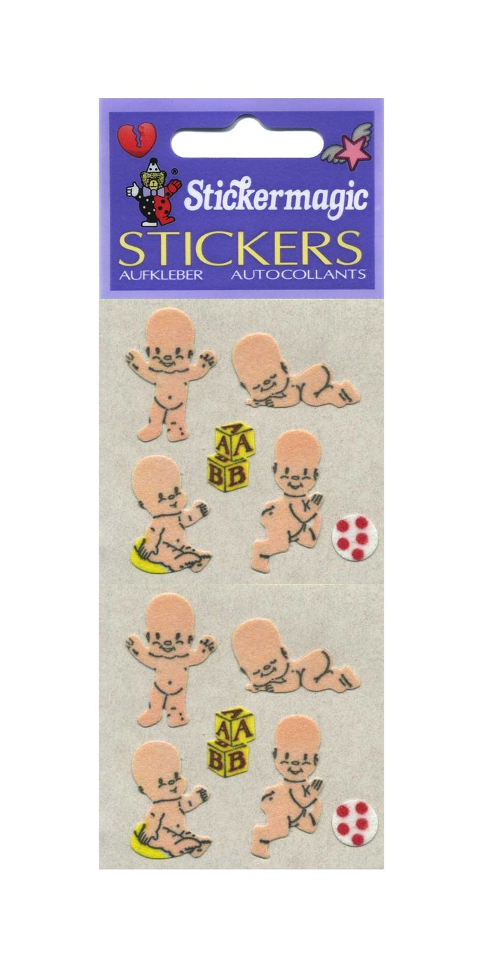 Wholesale - Pack of 12 Furrie Stickers - Happy Babies