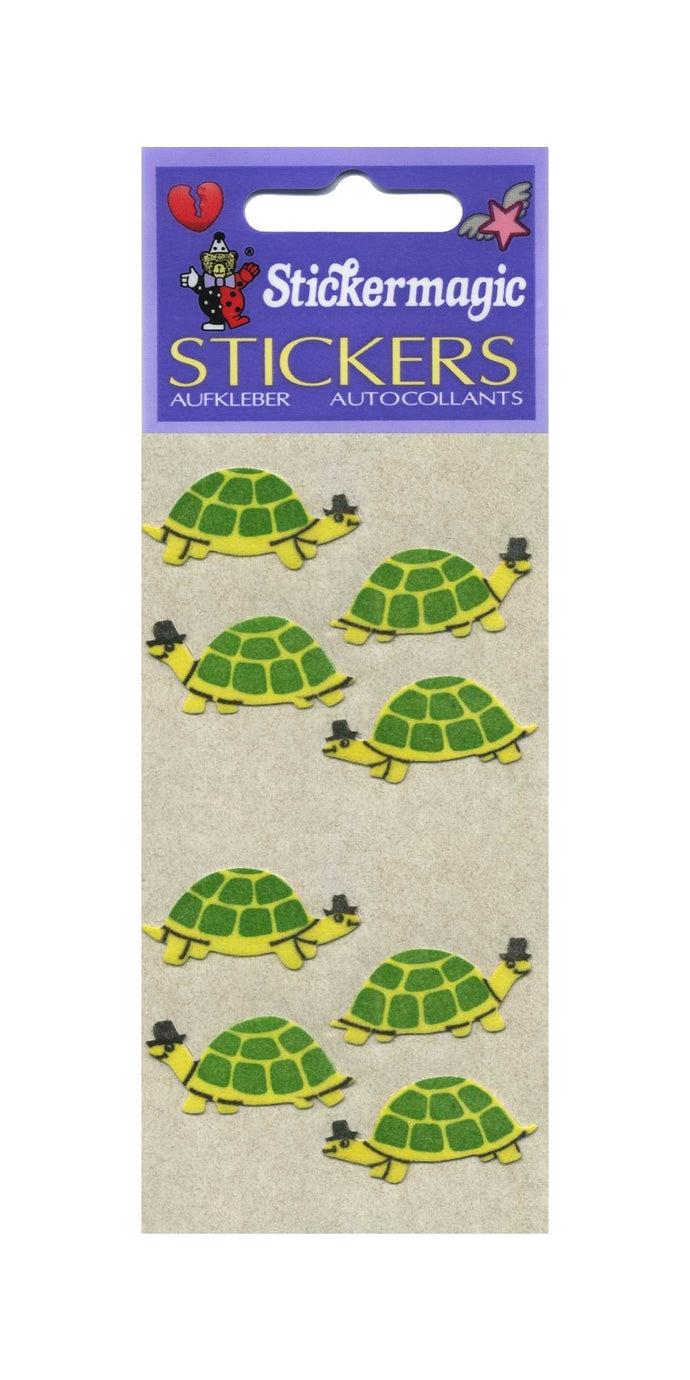 Wholesale - Pack of 12 Furrie Stickers - Green Tortoises