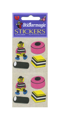 Wholesale - Pack of 12 Furrie Stickers - Liquorice Allsorts