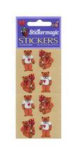 Load image into Gallery viewer, Wholesale - Pack of 12 Furrie Stickers - Teddies In T-Shirts