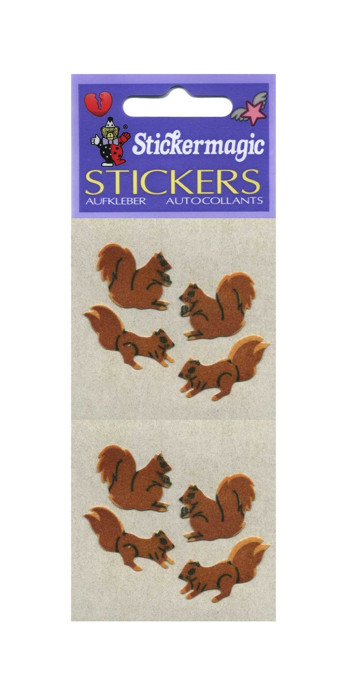 Wholesale - Pack of 12 Furrie Stickers - Squirrels