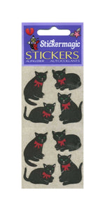 Wholesale - Pack of 12 Furrie Stickers - Black Cats