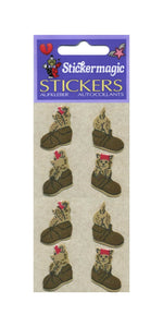 Wholesale - Pack of 12 Furrie Stickers - Puppies In Shoes