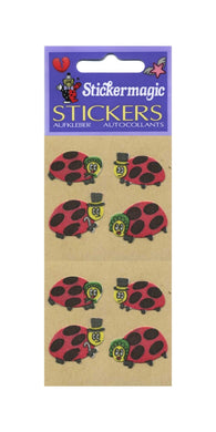 Wholesale - Pack of 12 Furrie Stickers - Ladybirds