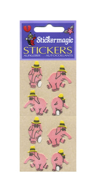 Wholesale - Pack of 12 Furrie Stickers - Party Elephants