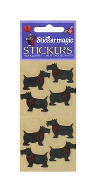 Wholesale - Pack of 12 Furrie Stickers - Black Scotties