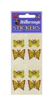 Load image into Gallery viewer, Wholesale - Pack of 12 Furrie Stickers - Yellow Butterflies