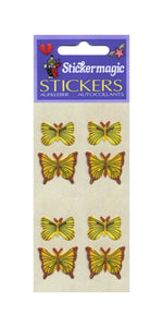 Wholesale - Pack of 12 Furrie Stickers - Yellow Butterflies