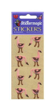 Wholesale - Pack of 12 Furrie Stickers - Flamingoes