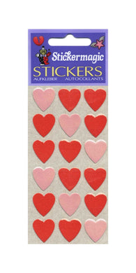 Wholesale - Pack of 12 Furrie Stickers - Red Hearts