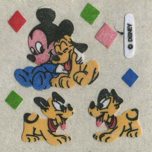 Wholesale - Pack of 12 Furrie Stickers - Mickey and Pluto