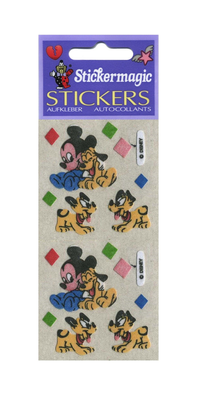 Wholesale - Pack of 12 Furrie Stickers - Mickey and Pluto