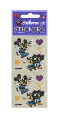 Wholesale - Pack of 12 Furrie Stickers - Mickey and Minnie on Skateboards