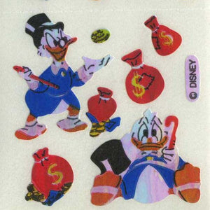 Wholesale - Pack of 12 Pearlie Stickers - Scrooge McDuck