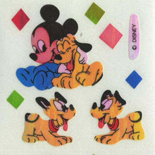 Load image into Gallery viewer, Wholesale - Pack of 12 Pearlie Stickers - Mickey and Pluto