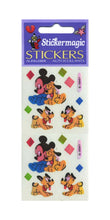 Load image into Gallery viewer, Wholesale - Pack of 12 Pearlie Stickers - Mickey and Pluto