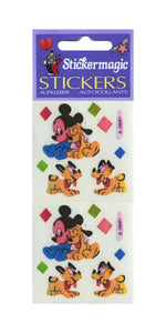 Wholesale - Pack of 12 Pearlie Stickers - Mickey and Pluto