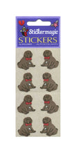 Load image into Gallery viewer, Wholesale - Pack of 12 Furrie Stickers - Puppies Sitting