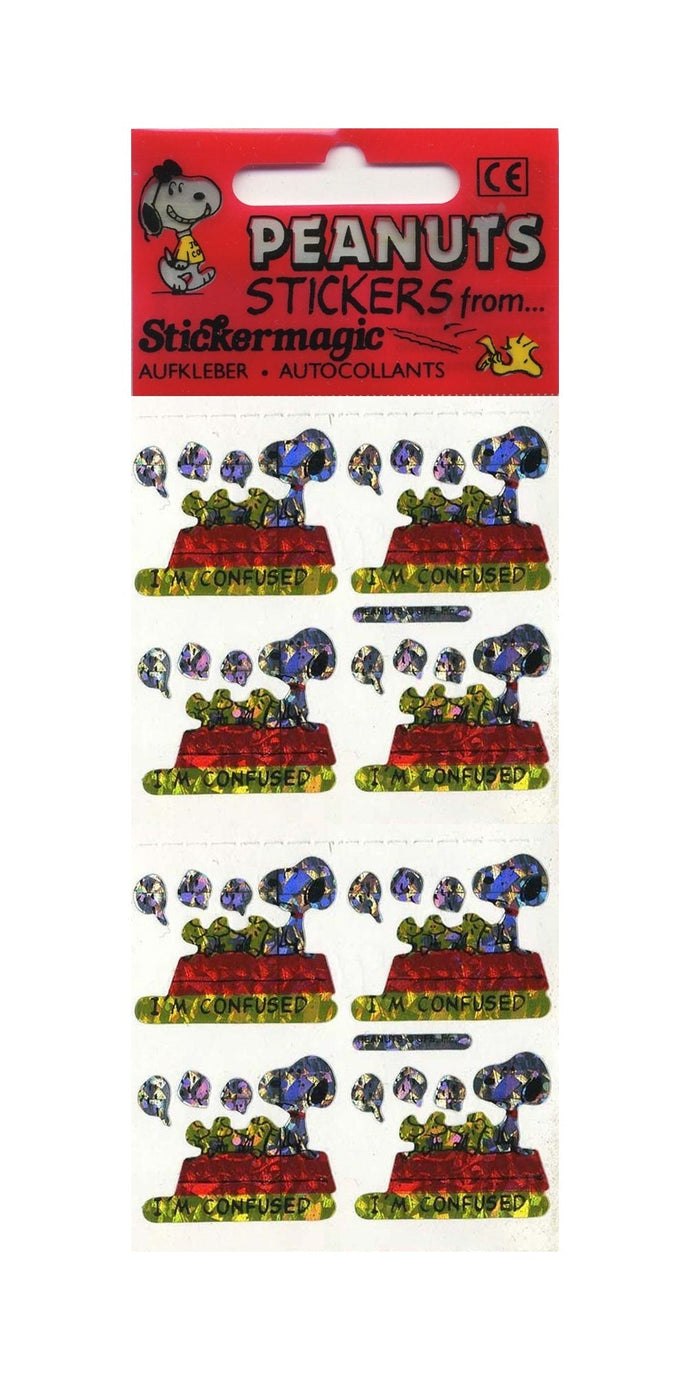 Wholesale - Pack of 12 Prismatic Stickers - Peanuts