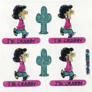 Wholesale - Pack of 12 Prismatic Stickers - Lucy I'm Crabby