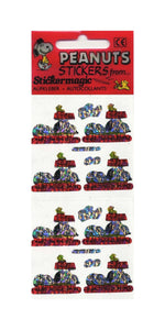 Wholesale - Pack of 12 Prismatic Stickers - Peanuts