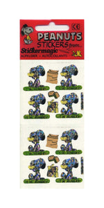 Wholesale - Pack of 12 Prismatic Stickers - Snoopy and Woodstock I'm Hungry