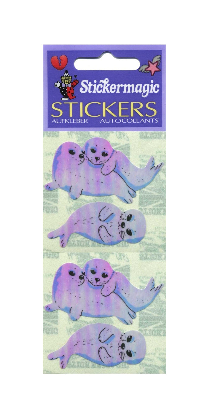 Wholesale - Pack of 12 Pearlie Stickers - Seals