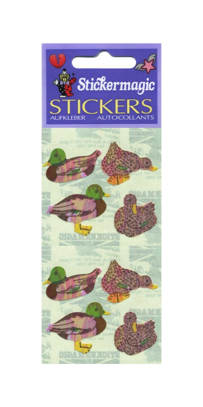 Wholesale - Pack of 12 Pearlie Stickers - Mallard Ducks