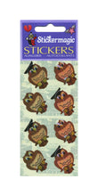 Load image into Gallery viewer, Wholesale - Pack of 12 Pearlie Stickers - Wise Owls