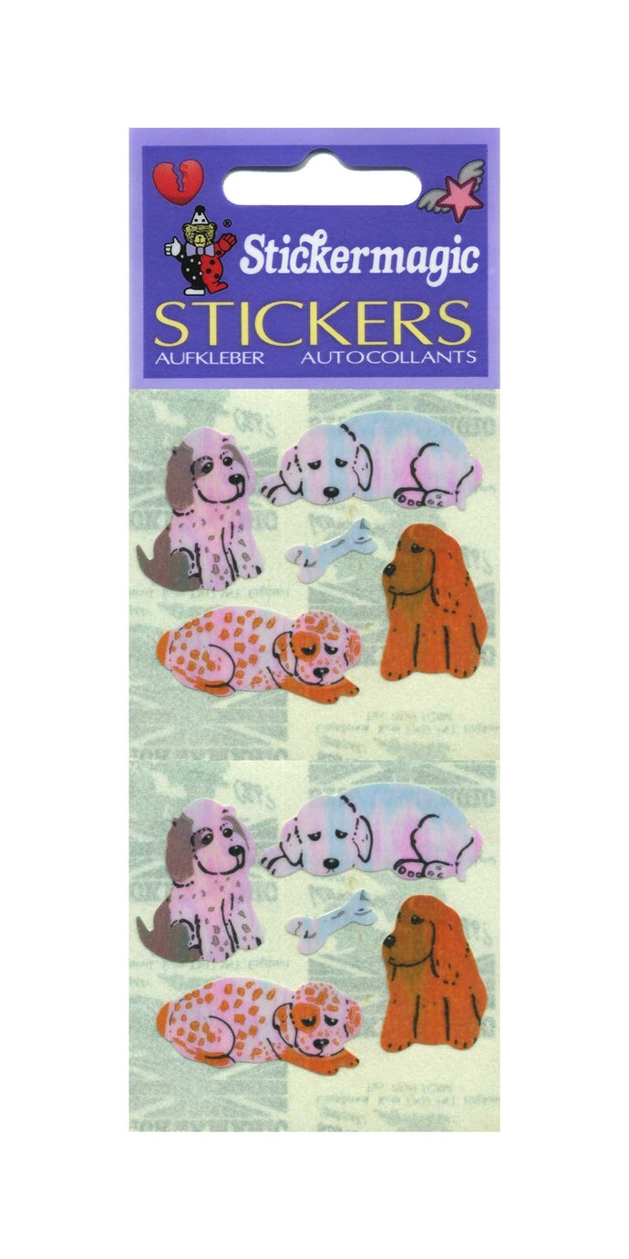 Wholesale - Pack of 12 Pearlie Stickers - Puppies & Bone