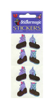 Load image into Gallery viewer, Wholesale - Pack of 12 Pearlie Stickers - Puppies In Shoes