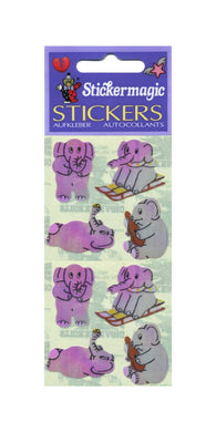 Wholesale - Pack of 12 Pearlie Stickers - Elephants