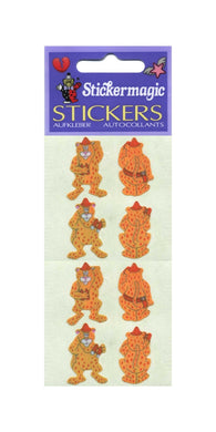 Wholesale - Pack of 12 Pearlie Stickers - Leopards