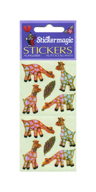 Wholesale - Pack of 12 Pearlie Stickers - Giraffes