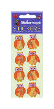 Load image into Gallery viewer, Wholesale - Pack of 12 Pearlie Stickers - Mother &amp; Baby Owl