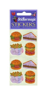 Wholesale - Pack of 12 Pearlie Stickers - Fast Food