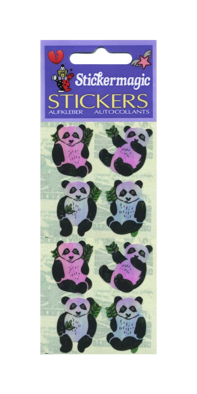 Wholesale - Pack of 12 Pearlie Stickers - Pandas