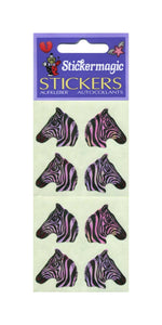 Wholesale - Pack of 12 Pearlie Stickers - Zebras