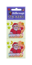 Load image into Gallery viewer, Wholesale - Pack of 12 Pearlie Stickers - Santa