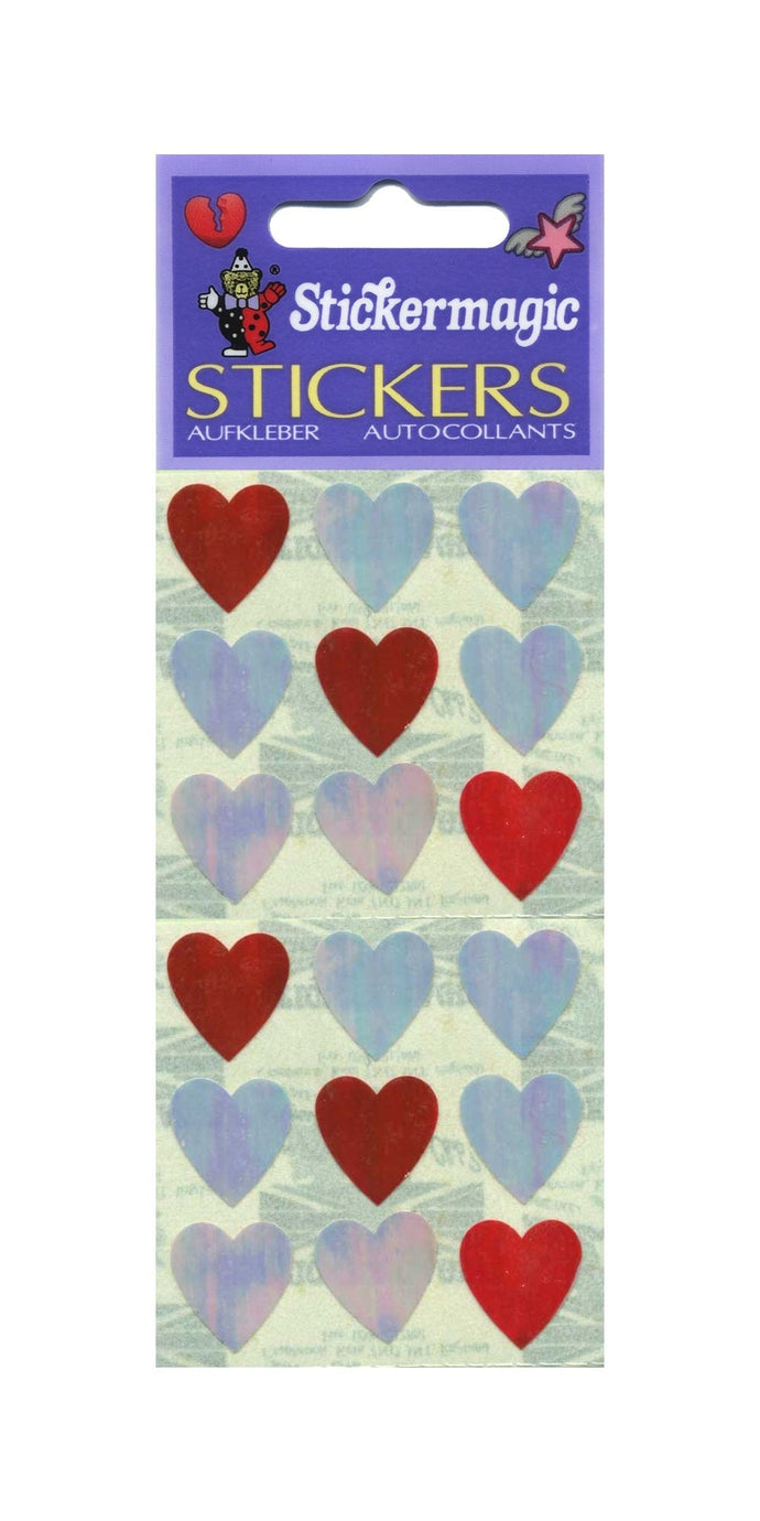 Wholesale - Pack of 12 Pearlie Stickers - Pink Hearts