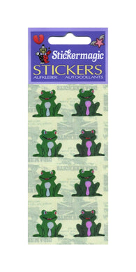 Wholesale - Pack of 12 Pearlie Stickers - Frogs Sitting