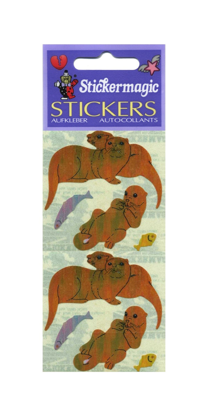 Wholesale - Pack of 12 Pearlie Stickers - Otters