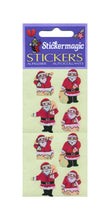 Load image into Gallery viewer, Wholesale - Pack of 12 Pearlie Stickers - Mini Santas