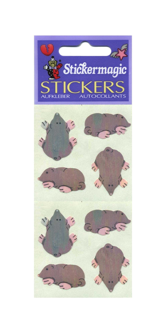 Wholesale - Pack of 12 Pearlie Stickers - Moles