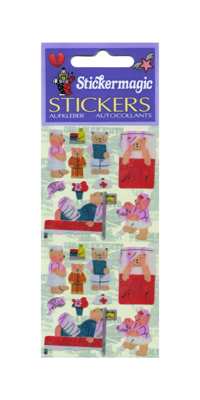 Wholesale - Pack of 12 Pearlie Stickers - Micro Hospital Teds