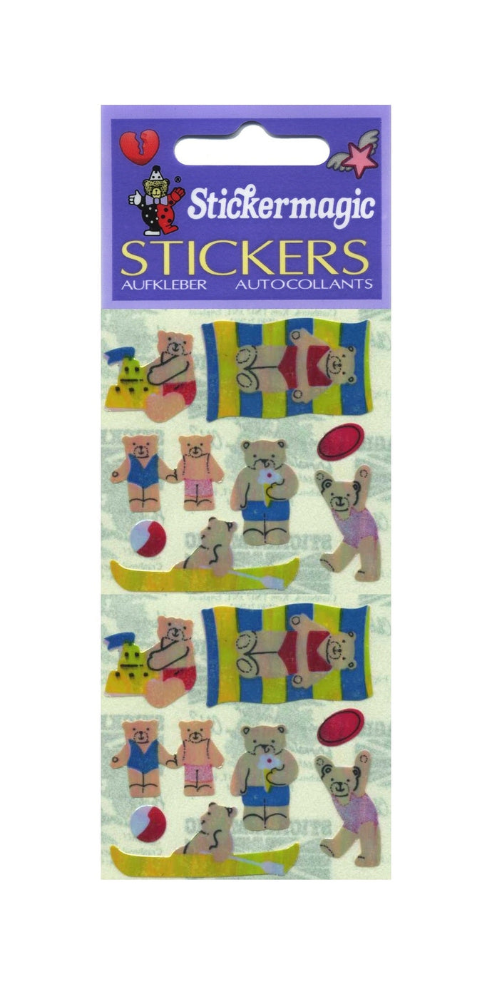 Wholesale - Pack of 12 Pearlie Stickers - Micro Seaside Teds