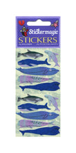 Load image into Gallery viewer, Wholesale - Pack of 12 Pearlie Stickers - Micro Whales