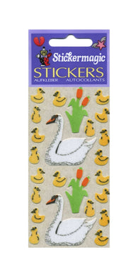 Wholesale - Pack of 12 Furrie Stickers - Swans & Cygnets