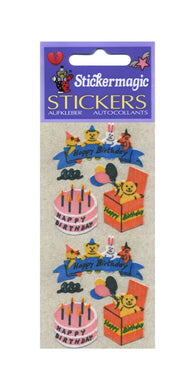 Wholesale - Pack of 12 Furrie Stickers - Birthday Cake