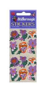 Wholesale - Pack of 12 Furrie Stickers - Pansies